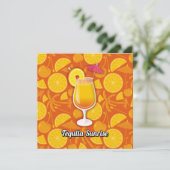 Tequila Sunrise Einladung (Stehend Vorderseite)