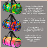 [Tequila Sunrise] Farbenfroher tropischer Palmen S Duffle Bag