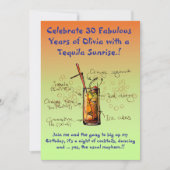 Tequila Sunrise Geburtstagsparty Einladung (Vorderseite)