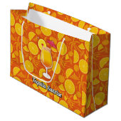 Tequila Sunrise Große Geschenktüte (Vorderseite Schrägansicht)