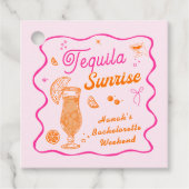 Tequila Sunrise Junggeselinnen-Abschied Geschenkanhänger (Vorderseite)