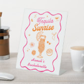 Tequila Sunrise Junggeselinnen-Abschied Sockelschild (In SItu)