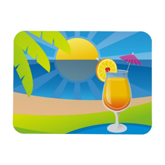 Tequila Sunrise Magnet (Horizontal)