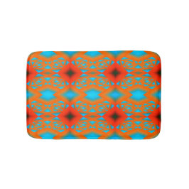 Tequila Sunrise Ombre Geometric Abstrakt Art Badematte