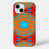 Tequila Sunrise Ombre Geometric Abstrakt Art Case-Mate iPhone Hülle (Rückseite)