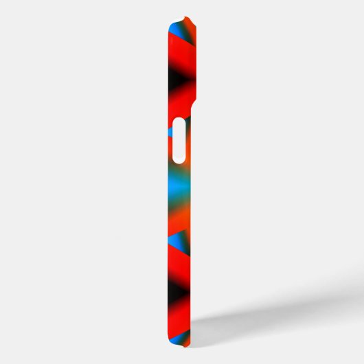 Tequila Sunrise Ombre Geometric Abstrakt Art Case-Mate iPhone Hülle (Rückseite / Rechts)