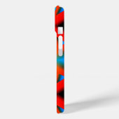 Tequila Sunrise Ombre Geometric Abstrakt Art Case-Mate iPhone Hülle (Rückseite / Links)