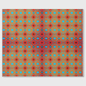 Tequila Sunrise Ombre Geometric Abstrakt Art Geschenkpapier (Flach)