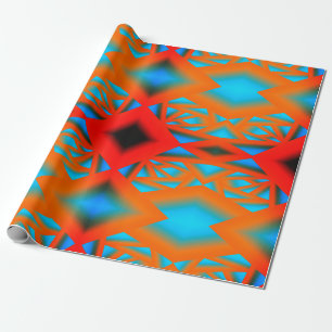 Tequila Sunrise Ombre Geometric Abstrakt Art Geschenkpapier
