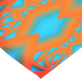 Tequila Sunrise Ombre Geometric Abstrakt Art Kurzer Tischläufer (Ecke)