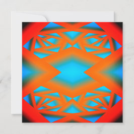 Tequila Sunrise Ombre Geometric Abstrakt Art Mitteilungskarte