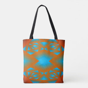 Tequila Sunrise Ombre Geometric Abstrakt Art Tasche