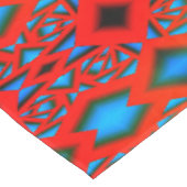 Tequila Sunrise Ombre Geometric Abstrakt Art Tischdecke (Schrägansicht)