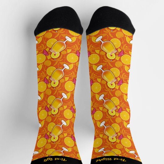 Tequila Sunrise Pattern Socks Socken (Oben)