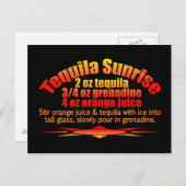 Tequila Sunrise Postcard Postkarte (Vorne/Hinten)