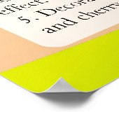 Tequila Sunrise Poster (Ecke)