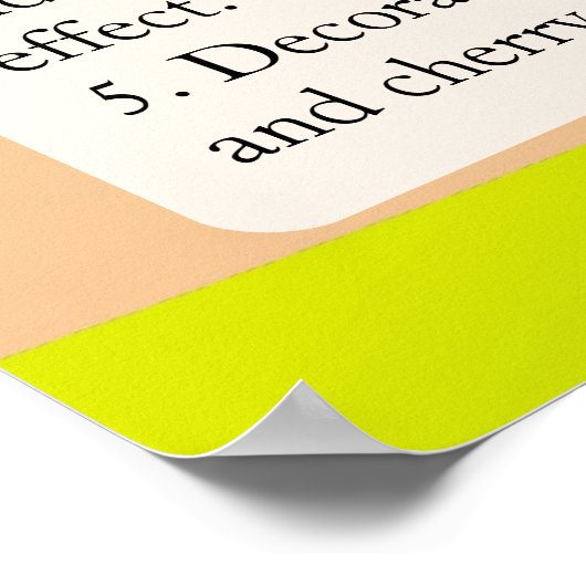 Tequila Sunrise Poster (Ecke)