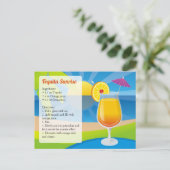 Tequila Sunrise Postkarte (Stehend Vorderseite)