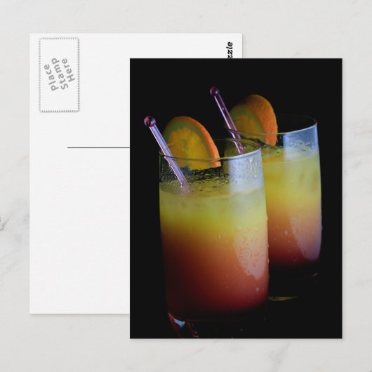 Tequila Sunrise Postkarte (Vorne/Hinten)