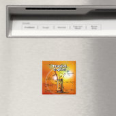 Tequila Sunrise Recipe Tropical Drink Magnet (In Situ (Geschirrspüler))