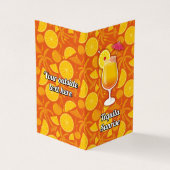 Tequila Sunrise Recipe Visitenkarten (Vorderseite)