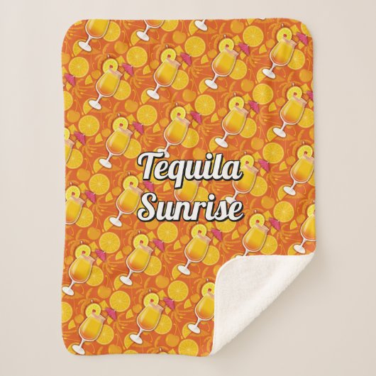 Tequila Sunrise Sherpadecke (Vorderseite)
