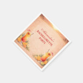 Tequila Sunrise Strand Abschiedsparty Serviette (Ecke)