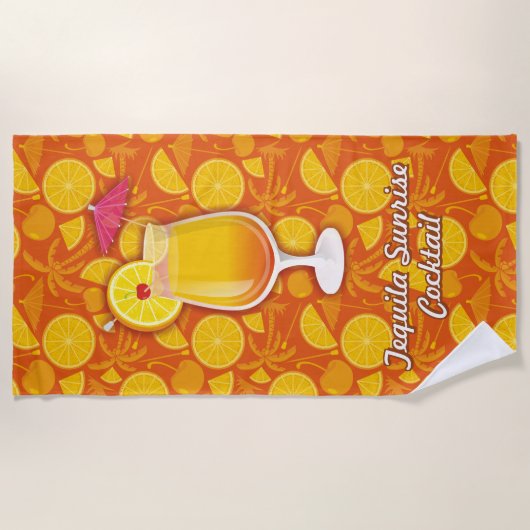 Tequila Sunrise Strandtuch (Vorderseite)