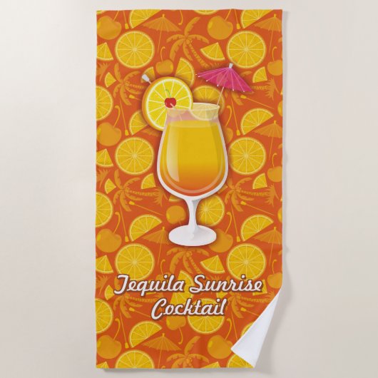 Tequila Sunrise Strandtuch (Vorderseite)