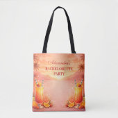 Tequila Sunrise Tropical Bachelorette Party Tasche (Vorderseite)