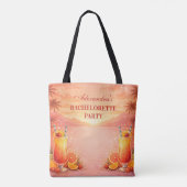 Tequila Sunrise Tropical Junggesellinnen-Abschieds Tasche (Rückseite)