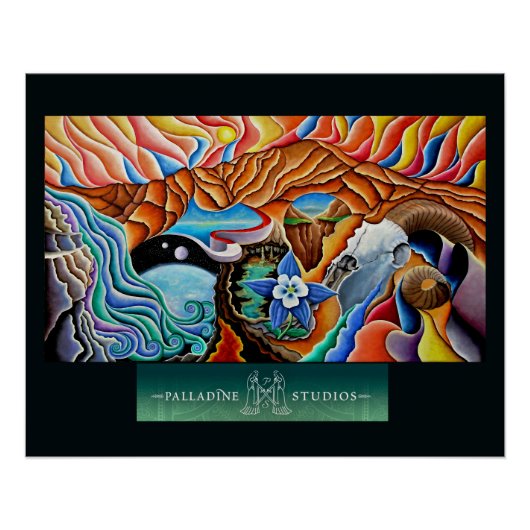 'Tequila Sunset'-Glossy-Poster Poster (Vorderseite)