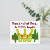 Tequila T - Shirt und Geschenke Postkarte (Stehend Vorderseite)