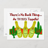 Tequila T - Shirt und Geschenke Postkarte (Vorne/Hinten)