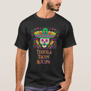 Tequila Tacos und Nickerchen Cocktail Spaß Margari T-Shirt