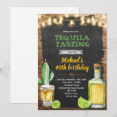 Tequila Tasting birthday invitation Einladung (Vorne/Hinten)