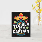 Tequila Team Captain Cinco De Mayo Party Fiesta Karte (Gelbe Blume)