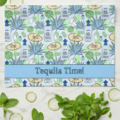 Tequila Time Cocktails Pflanze und Sombreros Geschirrtuch (Gefaltet)