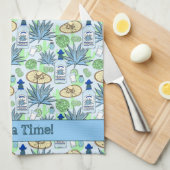 Tequila Time Cocktails Pflanze und Sombreros Geschirrtuch (Viertel Falte)