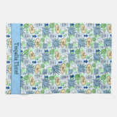 Tequila Time Cocktails Pflanze und Sombreros Geschirrtuch (Horizontal)