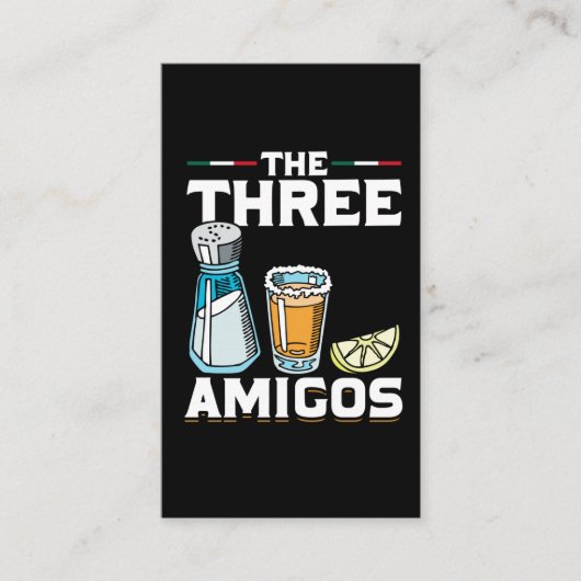 Tequila Trinken Spaß Salz Limoner Spaß Alkohol Wit Visitenkarte (Vorderseite)