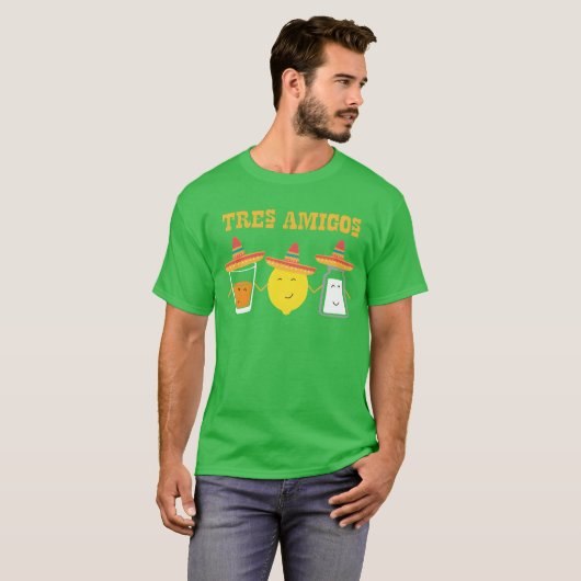 Tequila und Freunde Salz und Zitrone machen es zur T-Shirt (Vorne ganz)