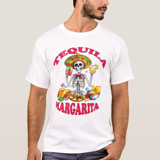 Tequila und Margaritas T-Shirt (Vorderseite)