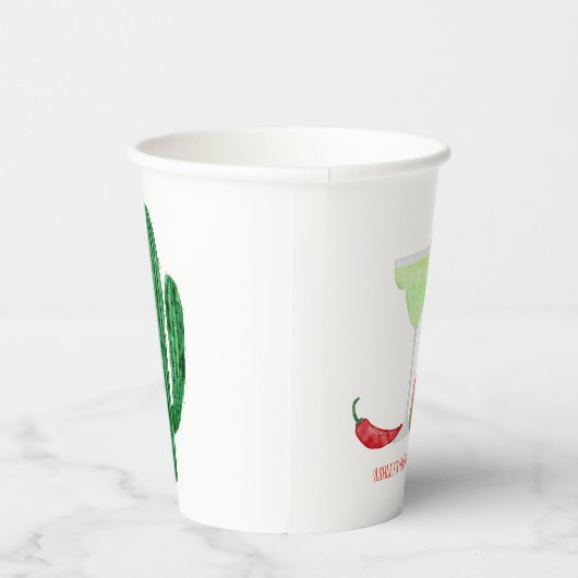 Tequila und Tacos, Margarita Bachelorette Fiesta Pappbecher (Rechts)