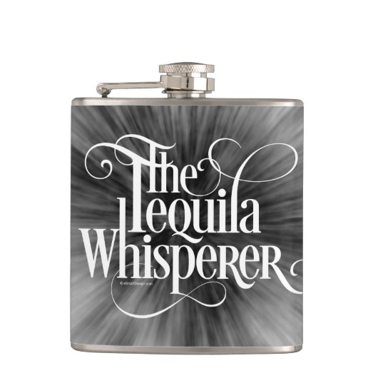 Tequila Whisperer Flasche Flachmann (Vorderseite)
