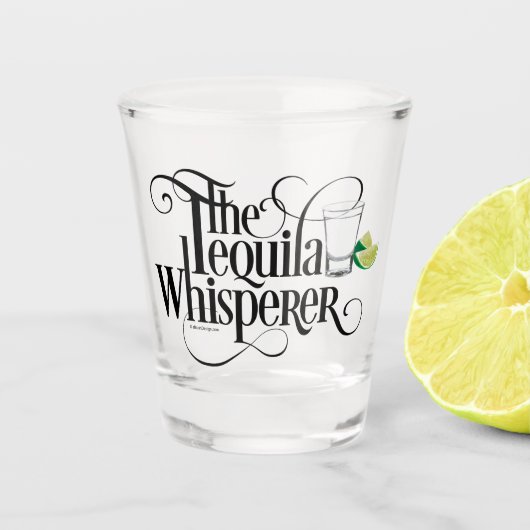 Tequila Whisperer Shot Glass Schnapsglas (Vorderseite)