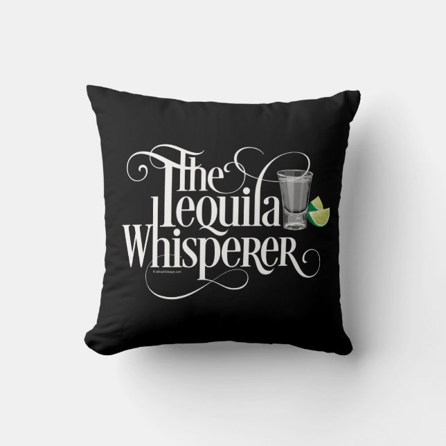 Tequila Whisperer Throw Kissen (Vorderseite)