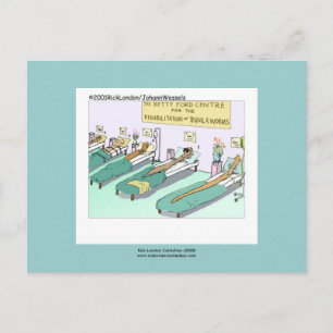 Tequila Worm Rehab Poster Postkarte