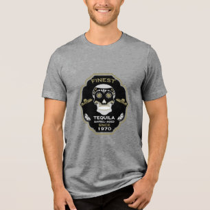 Tequila zum Geburtstag über dem Hügel Tri-Blend Shirt