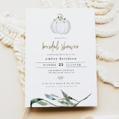 TERA Fall White Pumpkin Greenery Brautparty Einladung